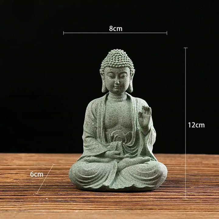 BWOOOH Tibetan Meditation Contemplation Buddha Serenity Compassion Statue Figurine Decoration - Meditation