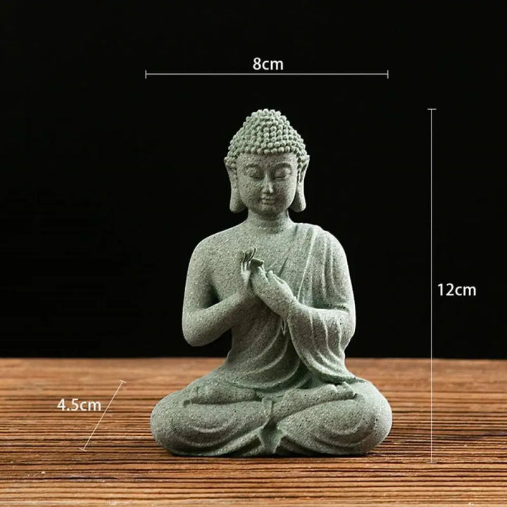 BWOOOH Tibetan Meditation Contemplation Buddha Serenity Compassion Statue Figurine Decoration - Praying