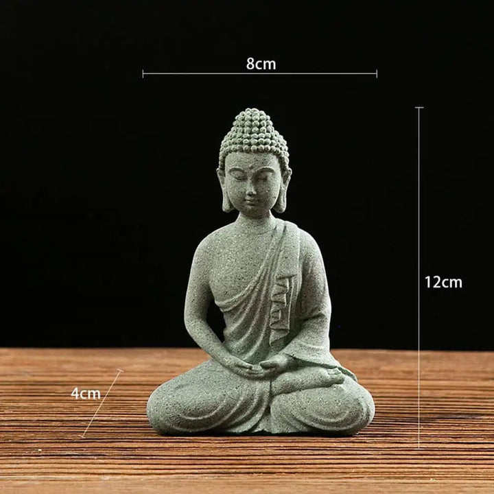 BWOOOH Tibetan Meditation Contemplation Buddha Serenity Compassion Statue Figurine Decoration - Sitting 8*4*12