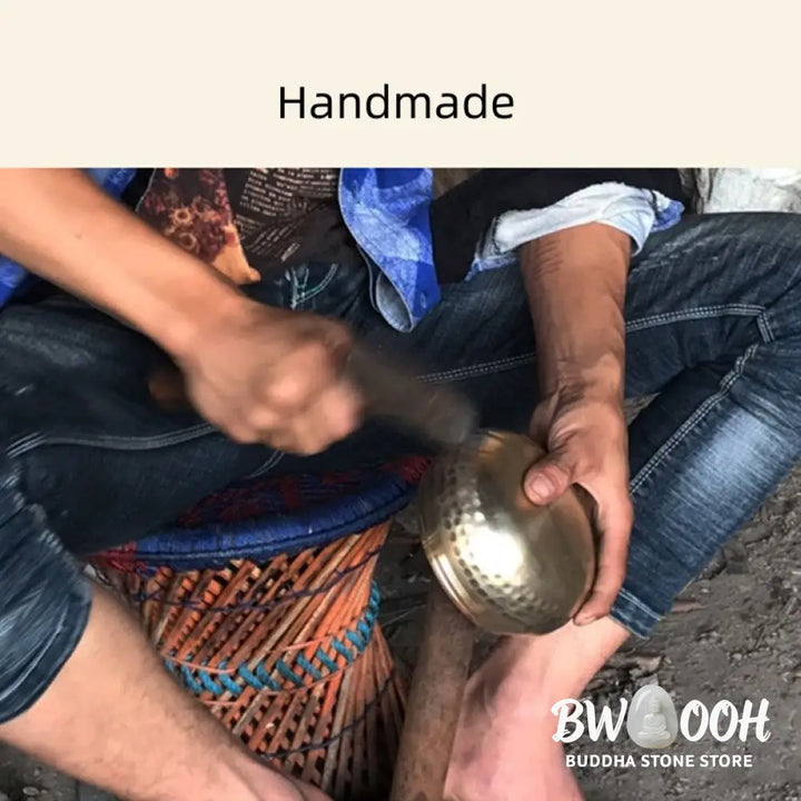 BWOOOH Tibetan Meditation Sound Bowl Handcrafted for Healing and Mindfulness Singing Bowl Set - Singing Bowl