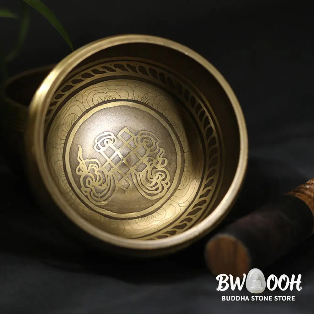 BWOOOH Tibetan Meditation Sound Bowl Handcrafted for Healing and Mindfulness Singing Bowl Set - Singing Bowl