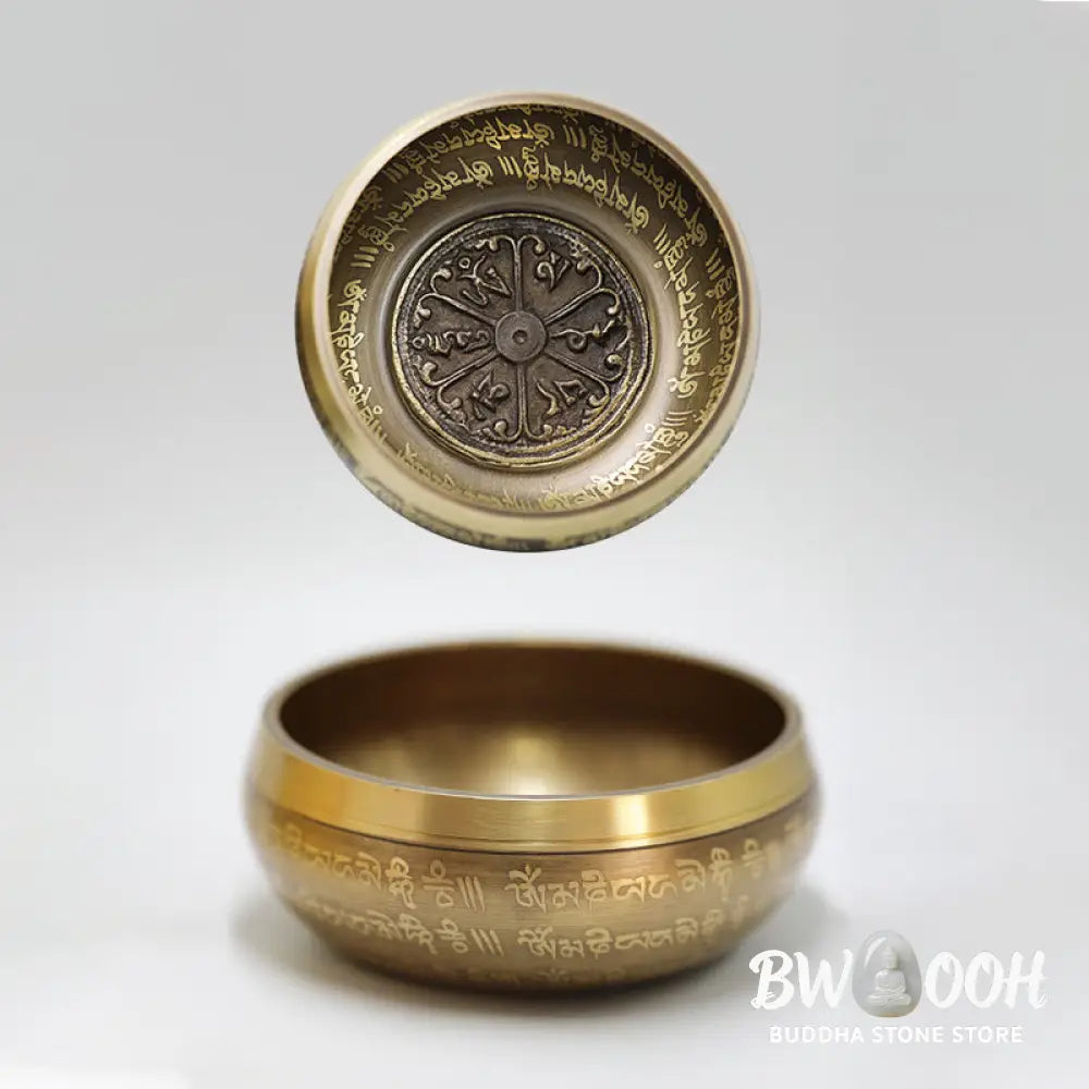 BWOOOH Tibetan Meditation Sound Bowl Handcrafted for Healing and Mindfulness Singing Bowl Set - Singing Bowl