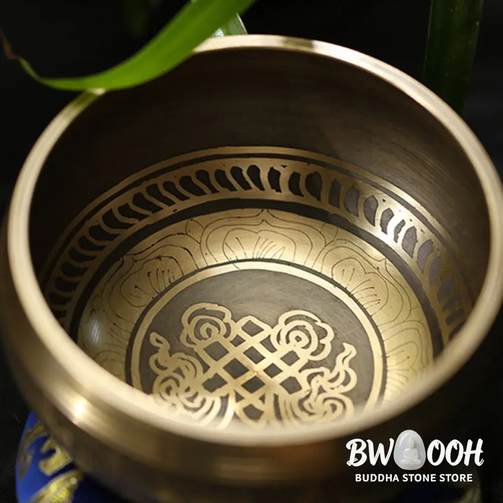 BWOOOH Tibetan Meditation Sound Bowl Handcrafted for Healing and Mindfulness Singing Bowl Set - Singing Bowl
