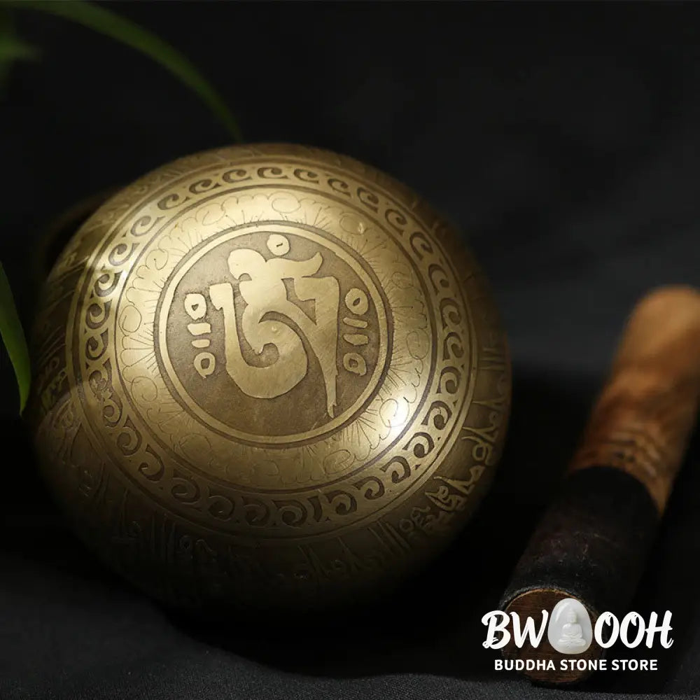 BWOOOH Tibetan Meditation Sound Bowl Handcrafted for Healing and Mindfulness Singing Bowl Set - Singing Bowl