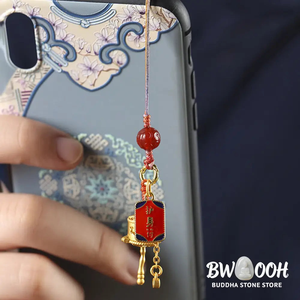BWOOOH Tibetan Om Mani Padme Hum Prayer Wheel Amulet Char