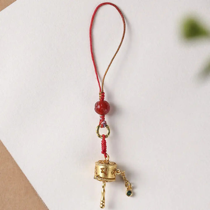 BWOOOH Tibetan Om Mani Padme Hum Prayer Wheel Amulet Char