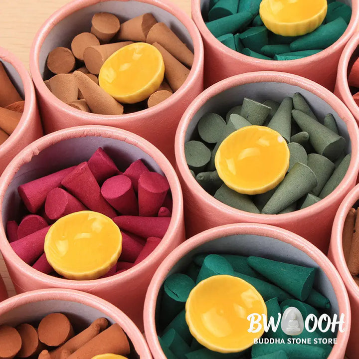 BWOOOH Tibetan Scented Tower Incense Cones - Incense