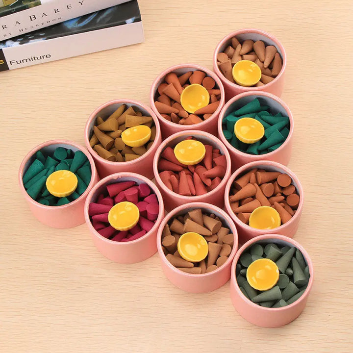 BWOOOH Tibetan Scented Tower Incense Cones - Incense
