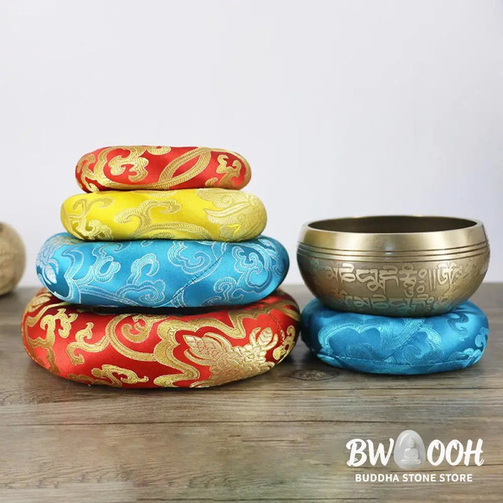 BWOOOH Tibetan Singing Bowl Handcraft Cushion Decoration - Decorations