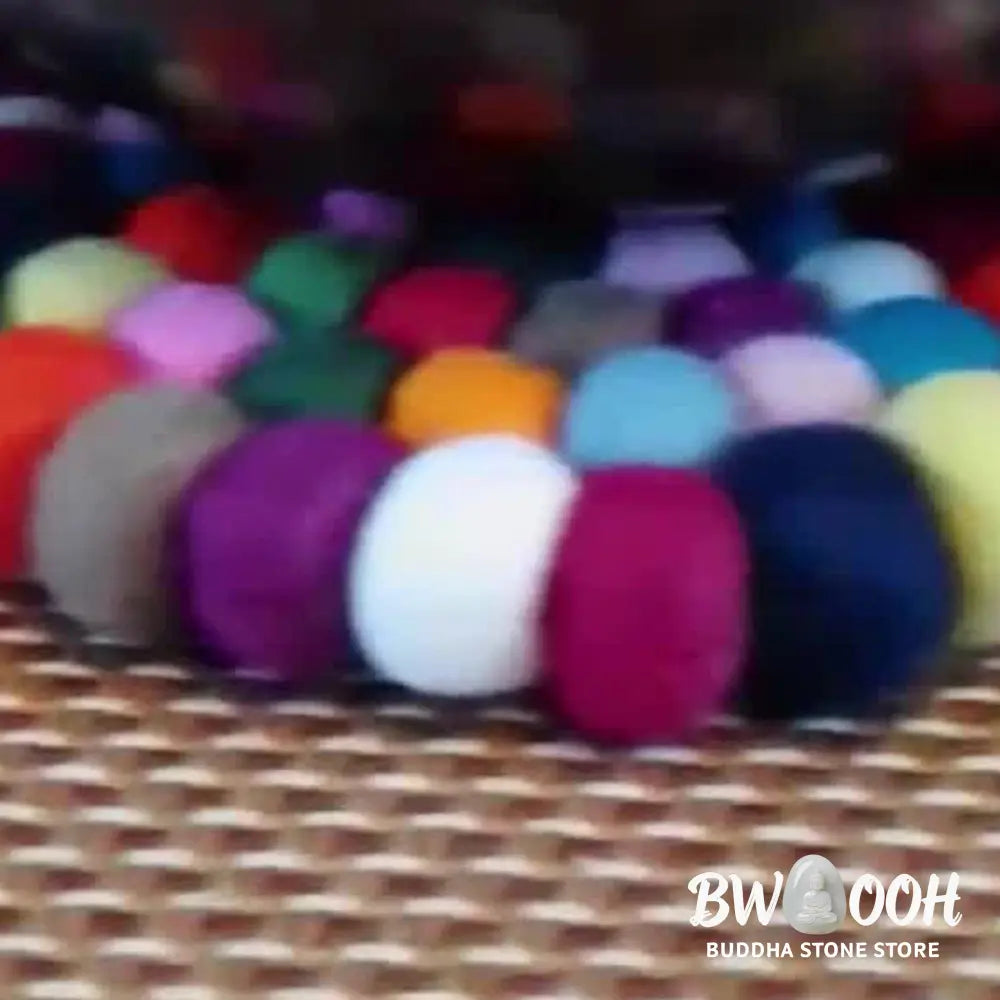 BWOOOH Tibetan Singing Bowl Handcraft Felted Wool Cushion Decoration - Decorations