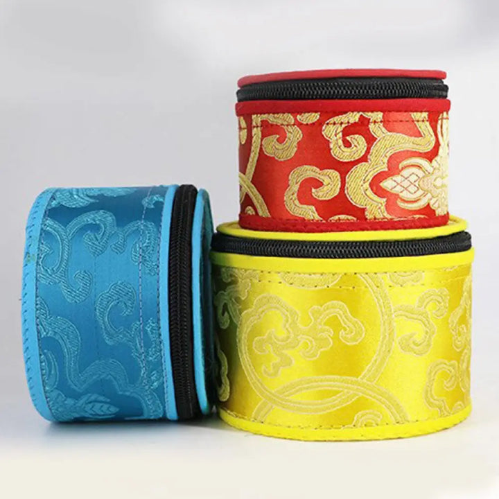 BWOOOH Tibetan Singing Bowl Storage Bag with Zipper Closure Decoration - Decorations