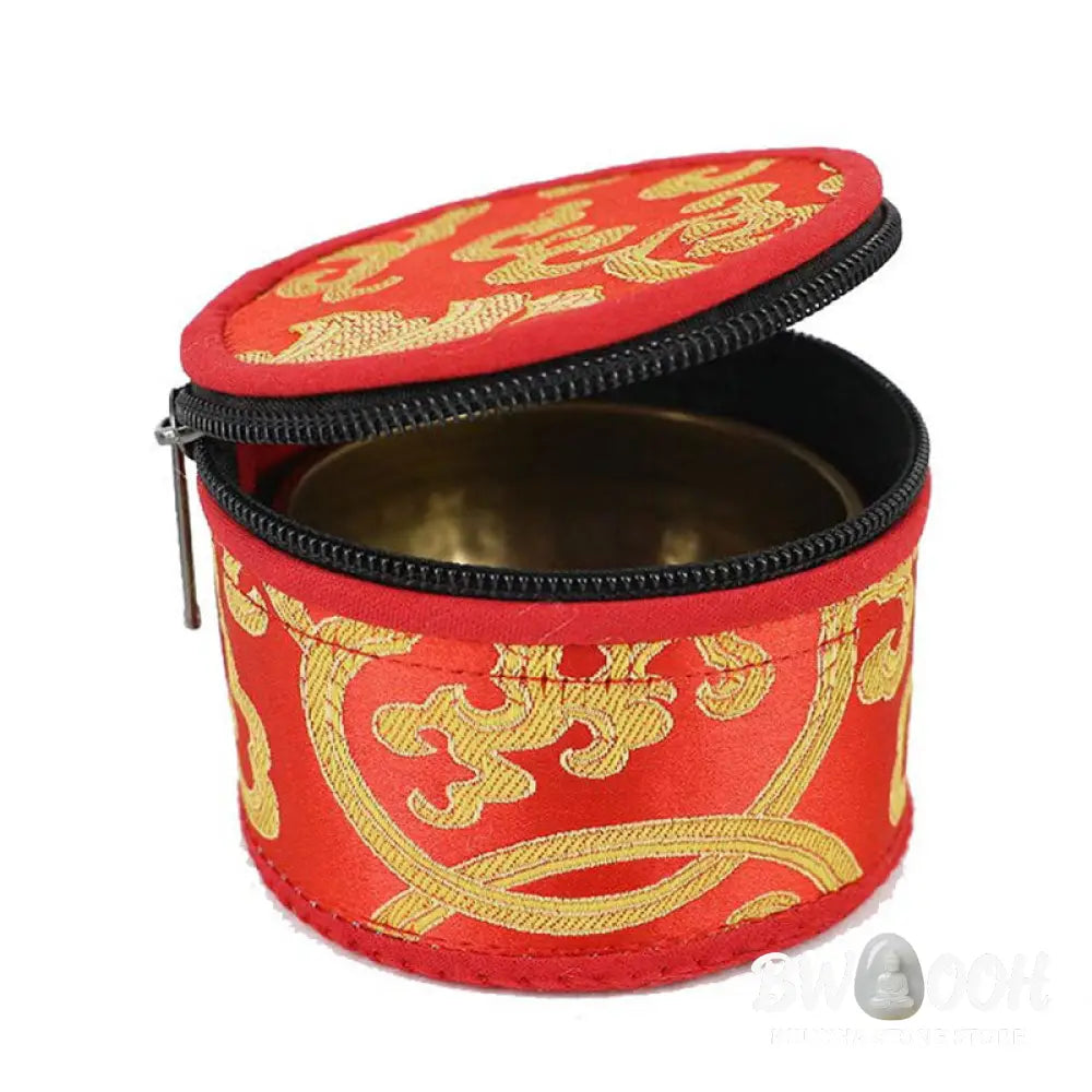 BWOOOH Tibetan Singing Bowl Storage Bag with Zipper Closure Decoration - Decorations