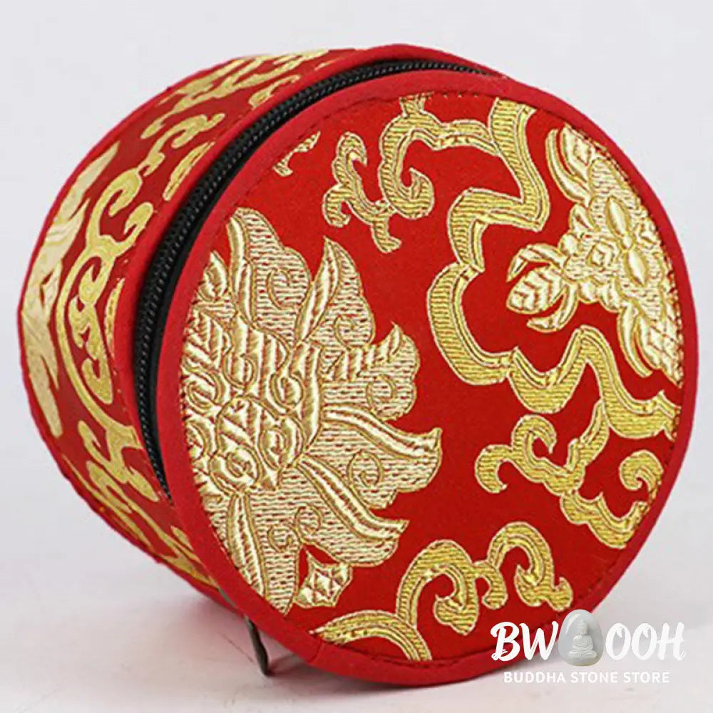 BWOOOH Tibetan Singing Bowl Storage Bag with Zipper Closure Decoration - Decorations