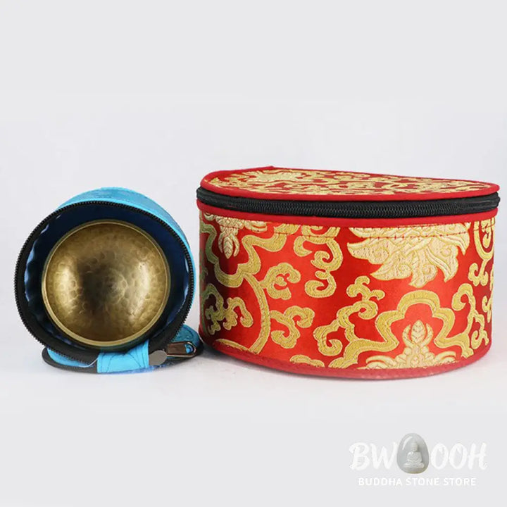 BWOOOH Tibetan Singing Bowl Storage Bag with Zipper Closure Decoration - Decorations
