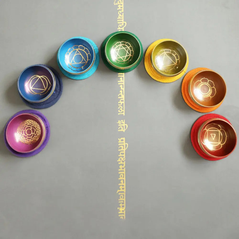 BWOOOH Tibetan Sound Bowl Handcrafted for Chakra Healing and Mindfulness Meditation Singing Bowl Set - Singing