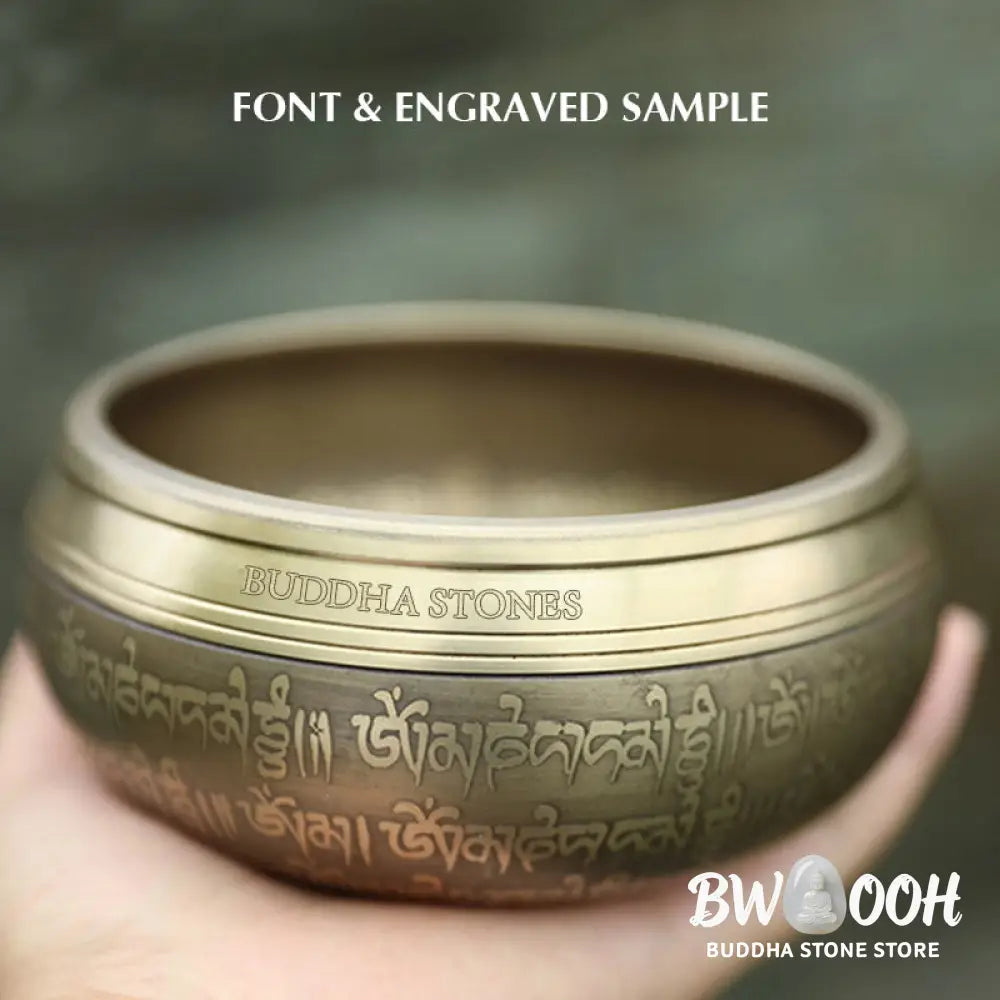 BWOOOH Tibetan Sound Bowl Handcrafted for Focus and Meditation Peaceful Happiness Singi | spiritual healing bracelet