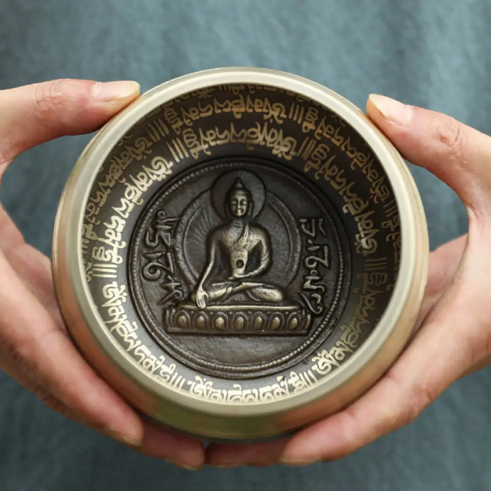 BWOOOH Tibetan Sound Bowl Handcrafted for Focus and Meditation Peaceful Happiness Singi | spiritual healing bracelet