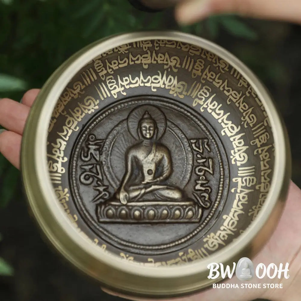 BWOOOH Tibetan Sound Bowl Handcrafted for Focus and Meditation Peaceful Happiness Singi | spiritual healing bracelet