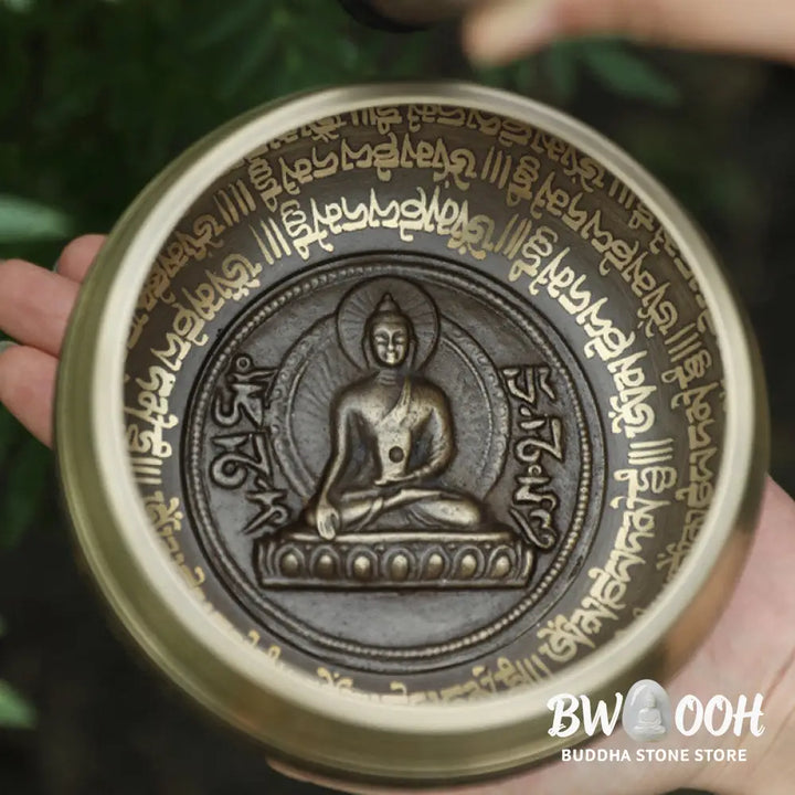 BWOOOH Tibetan Sound Bowl Handcrafted for Focus and Meditation Peaceful Happiness Singi | spiritual healing bracelet