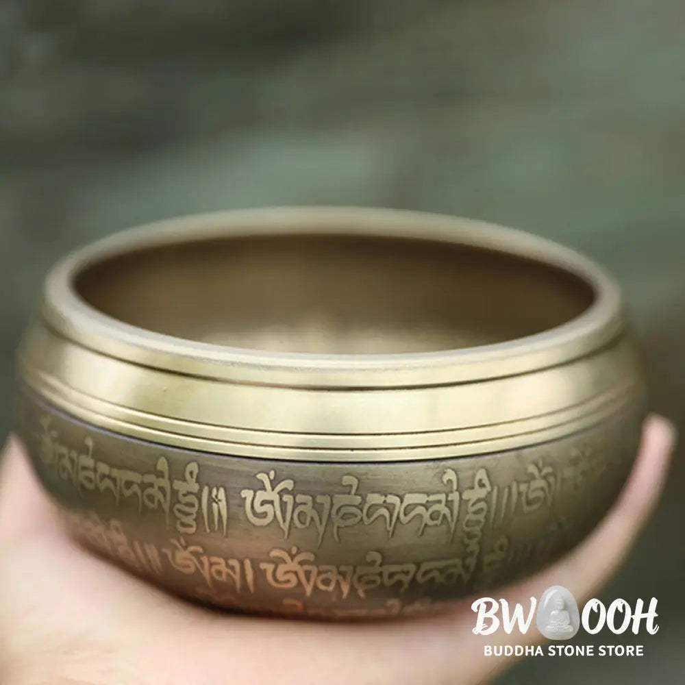 BWOOOH Tibetan Sound Bowl Handcrafted for Focus and Meditation Peaceful Happiness Singi | spiritual healing bracelet