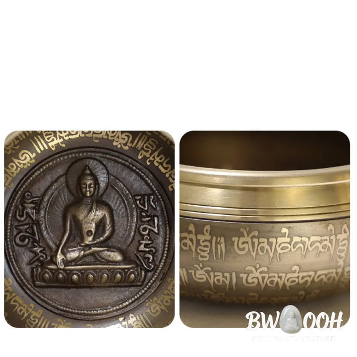 BWOOOH Tibetan Sound Bowl Handcrafted for Focus and Meditation Peaceful Happiness Singi | spiritual healing bracelet