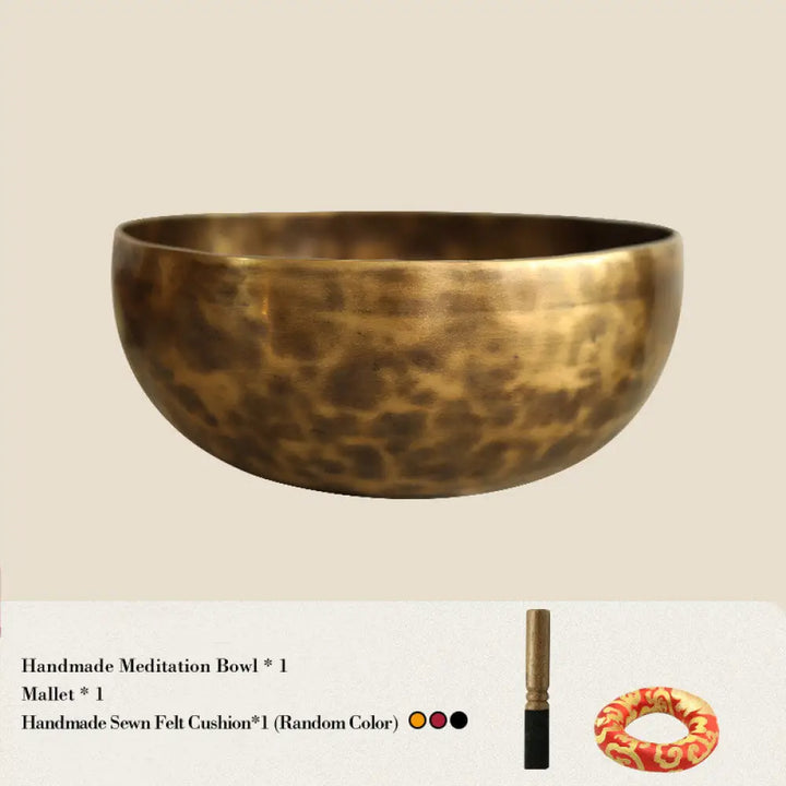 BWOOOH Tibetan Sound Bowl Handcrafted for Healing and Meditation Positive Energy Singin | spiritual healing bracelet