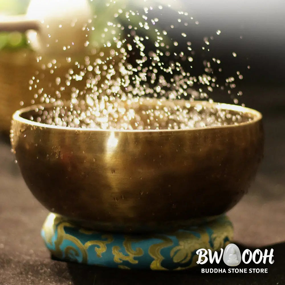 BWOOOH Tibetan Sound Bowl Handcrafted for Healing and Meditation Positive Energy Singing Bowl Set - Singing Bowl