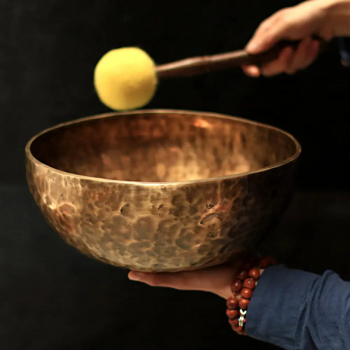 BWOOOH Tibetan Sound Bowl Handcrafted for Healing and Meditation Positive Energy Singing Bowl Set - Singing Bowl