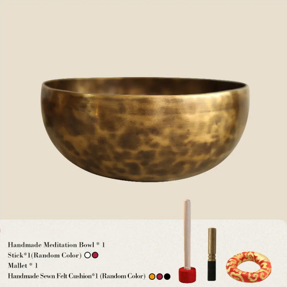 BWOOOH Tibetan Sound Bowl Handcrafted for Healing and Meditation Positive Energy Singin | spiritual healing bracelet