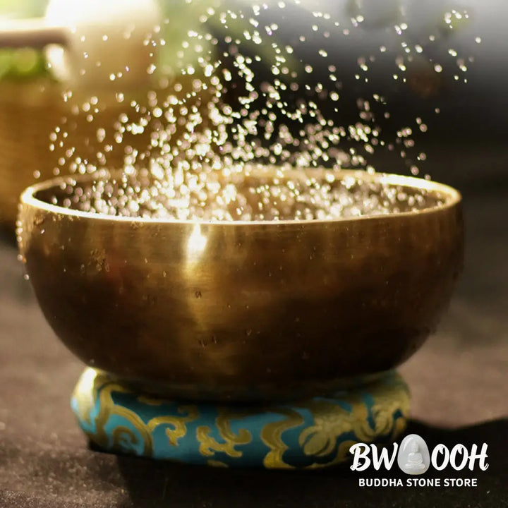 BWOOOH Tibetan Sound Bowl Handcrafted for Healing and Meditation Positive Energy Singing Bowl Set - Singing Bowl