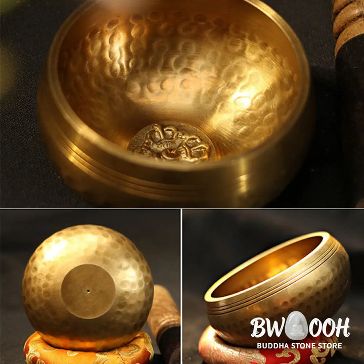 BWOOOH Tibetan Sound Bowl Handcrafted for Relaxation and Mindfulness Meditation Singing | spiritual healing bracelet