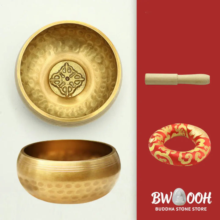 BWOOOH Tibetan Sound Bowl Handcrafted for Relaxation and Mindfulness Meditation Singing | spiritual healing bracelet