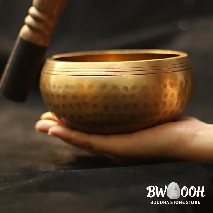 BWOOOH Tibetan Sound Bowl Handcrafted for Relaxation and Mindfulness Meditation Singing | spiritual healing bracelet