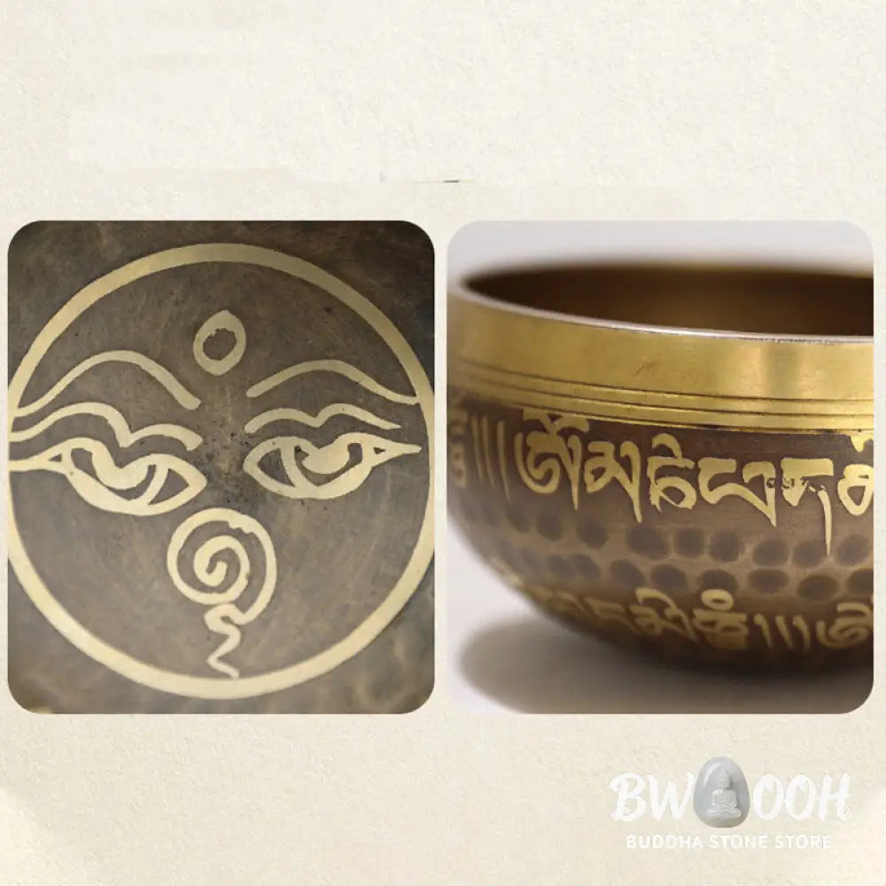 BWOOOH Tibetan Sound Bowl Handcrafted for Yoga and Meditation Singing Bowl Set - 3.54IN (9CM) - Singing Bowl
