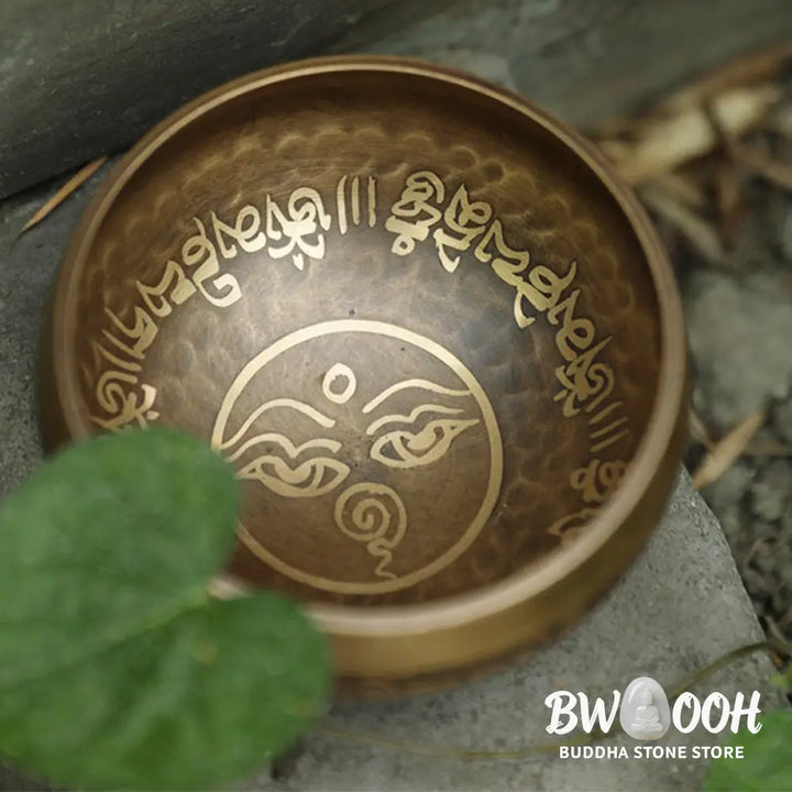 BWOOOH Tibetan Sound Bowl Handcrafted for Yoga and Meditation Singing Bowl Set - 3.54IN (9CM) - Singing Bowl