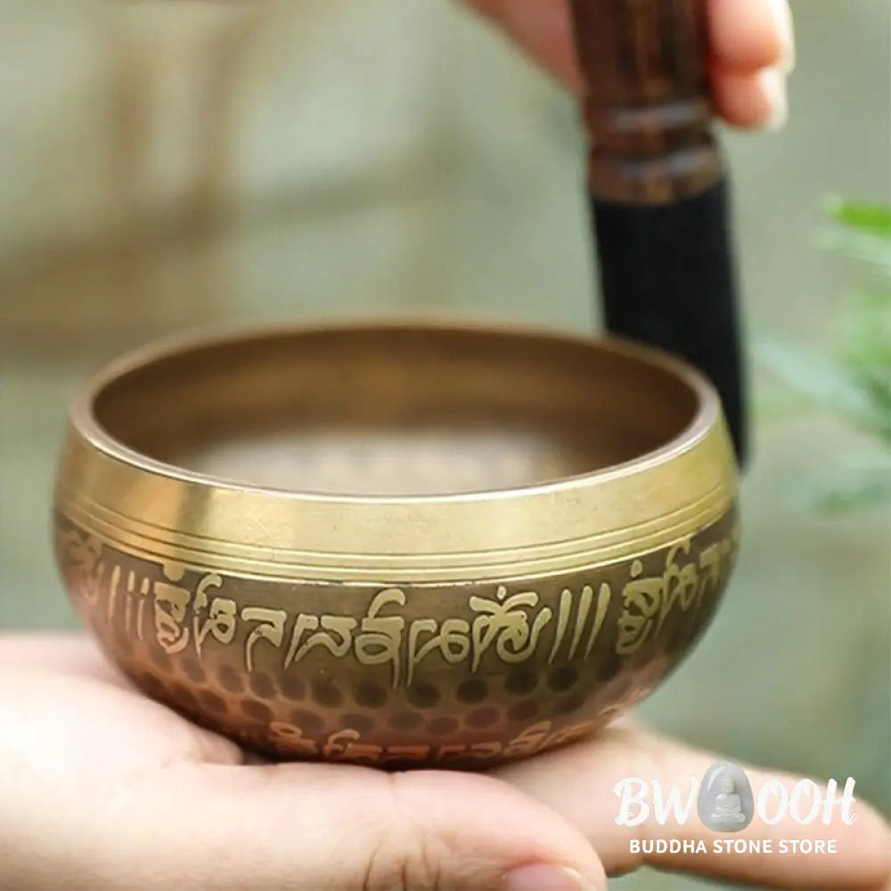 BWOOOH Tibetan Sound Bowl Handcrafted for Yoga and Meditation Singing Bowl Set - 3.54IN (9CM) - Singing Bowl