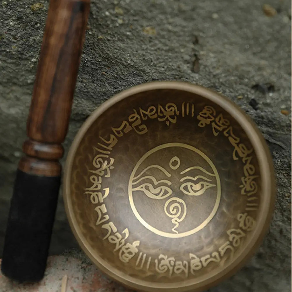 BWOOOH Tibetan Sound Bowl Handcrafted for Yoga and Meditation Singing Bowl Set - 3.54IN (9CM) - Singing Bowl