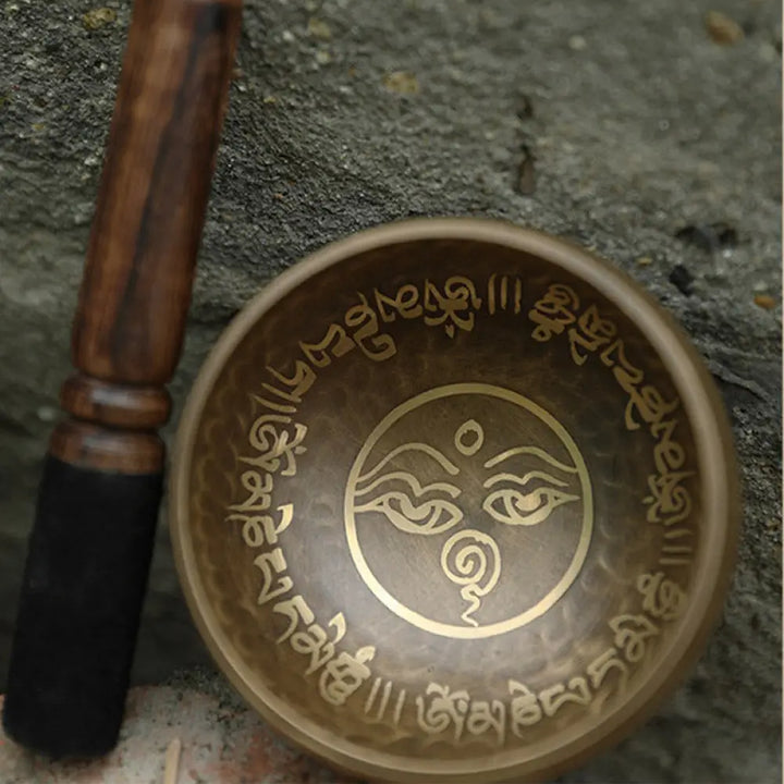 BWOOOH Tibetan Sound Bowl Handcrafted for Yoga and Meditation Singing Bowl Set - 3.54IN (9CM) - Singing Bowl