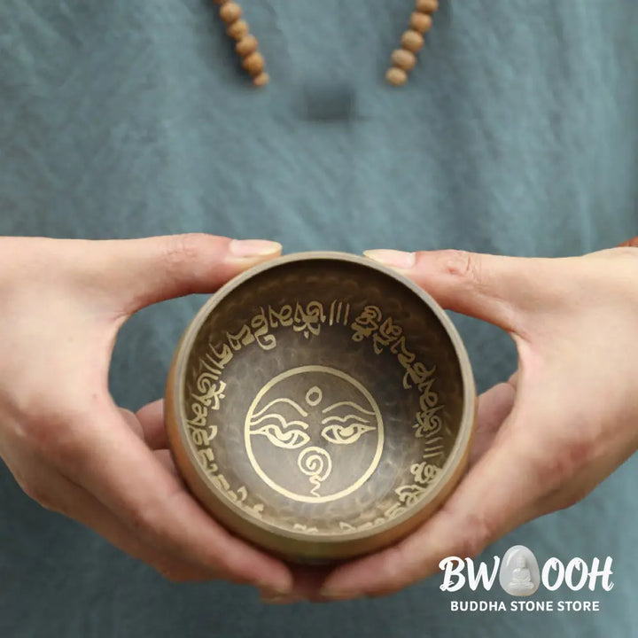 BWOOOH Tibetan Sound Bowl Handcrafted for Yoga and Meditation Singing Bowl Set - 3.54IN (9CM) - Singing Bowl