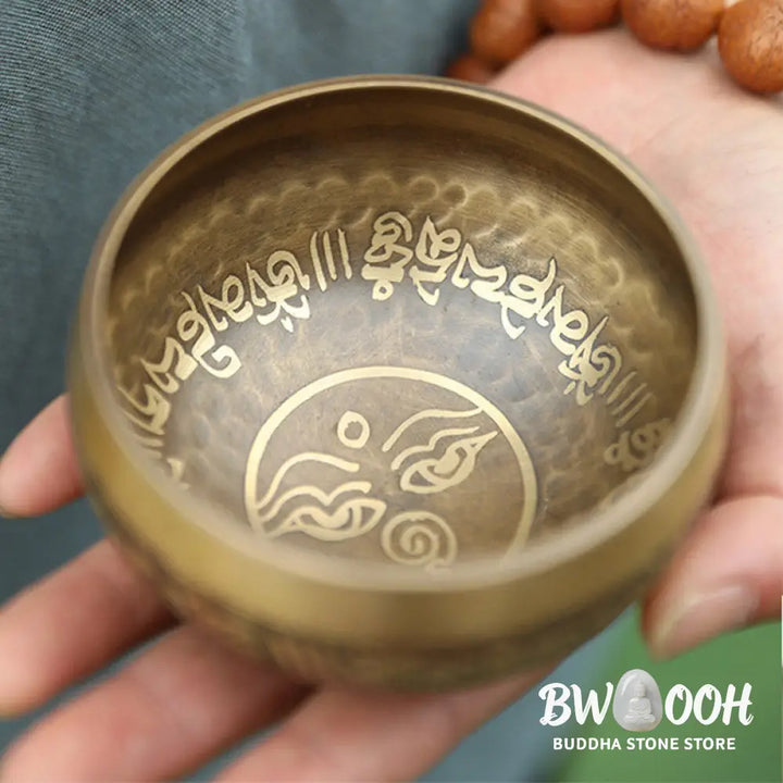 BWOOOH Tibetan Sound Bowl Handcrafted for Yoga and Meditation Singing Bowl Set - 3.54IN (9CM) - Singing Bowl
