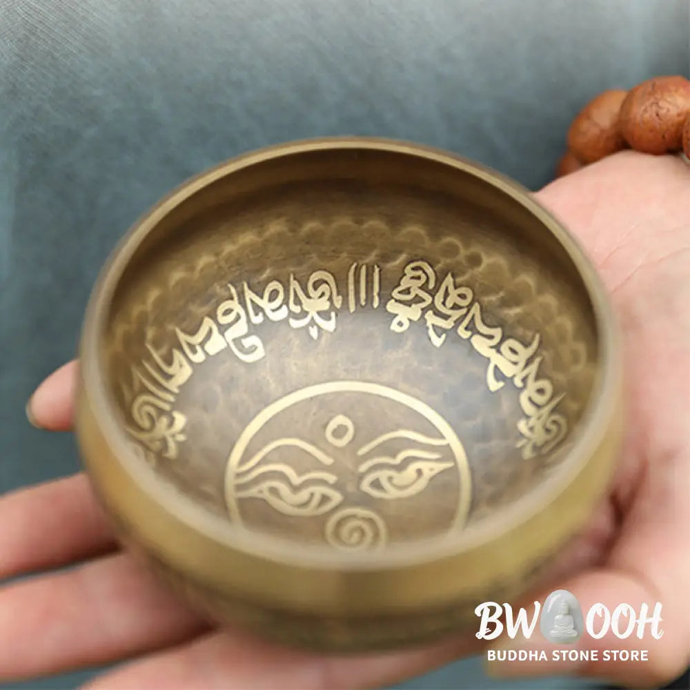 BWOOOH Tibetan Sound Bowl Handcrafted for Yoga and Meditation Singing Bowl Set - 3.54IN (9CM) - Singing Bowl