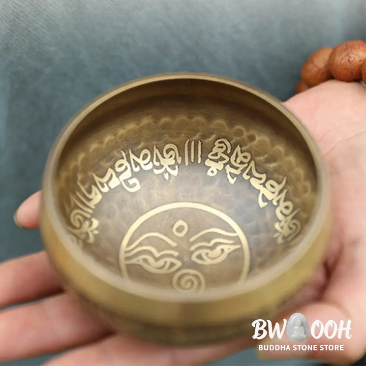 BWOOOH Tibetan Sound Bowl Handcrafted for Yoga and Meditation Singing Bowl Set - 3.54IN (9CM) - Singing Bowl