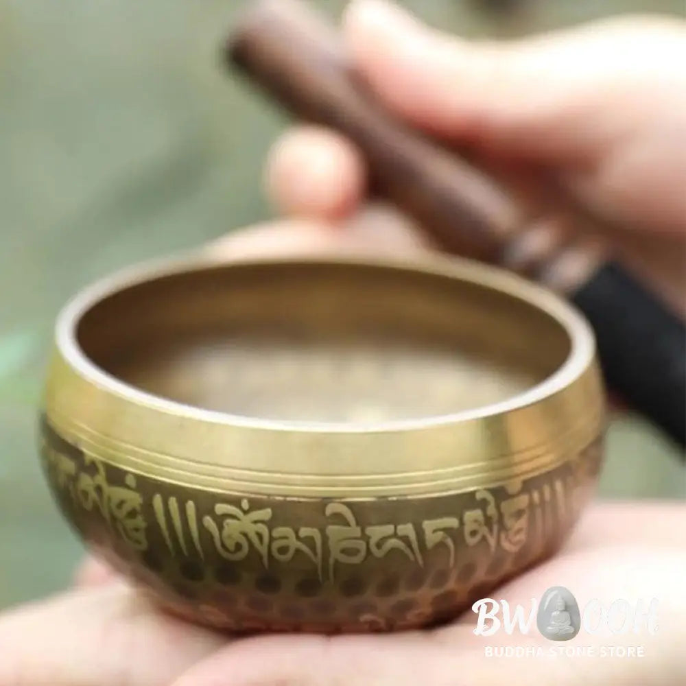 BWOOOH Tibetan Sound Bowl Handcrafted for Yoga and Meditation Singing Bowl Set - 3.54IN (9CM) - Singing Bowl