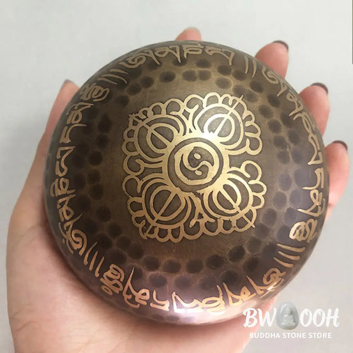 BWOOOH Tibetan Sound Bowl Handcrafted for Yoga and Meditation Singing Bowl Set - 3.54IN (9CM) - Singing Bowl