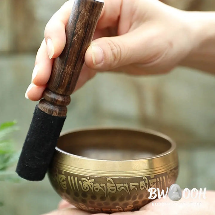 BWOOOH Tibetan Sound Bowl Handcrafted for Yoga and Meditation Singing Bowl Set - 3.54IN (9CM) - Singing Bowl