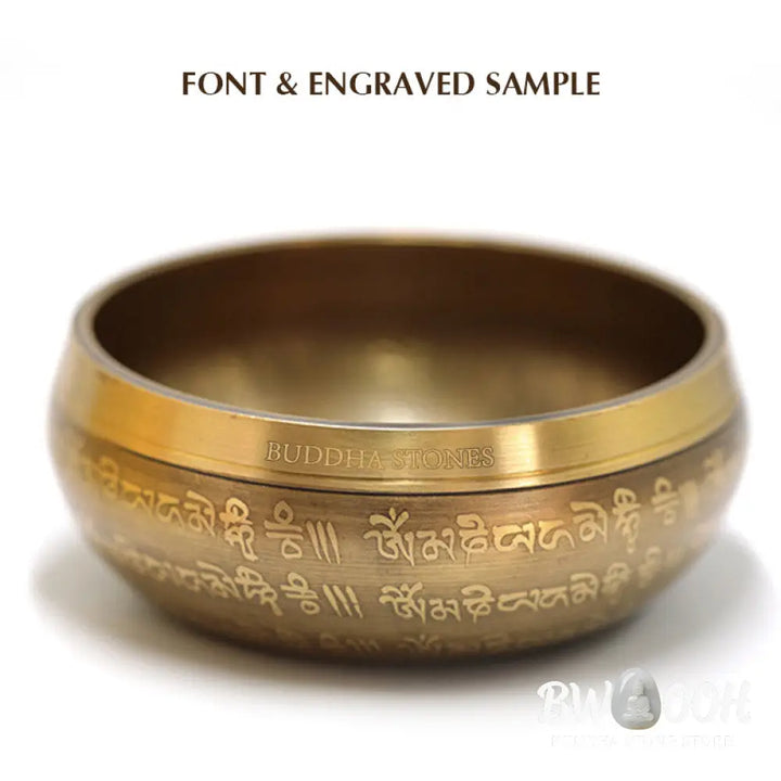 BWOOOH Tibetan Sound Bowl Handcrafted for Yoga Mindfulness and Meditation Singing Bowl Set - 4.72IN (12CM)