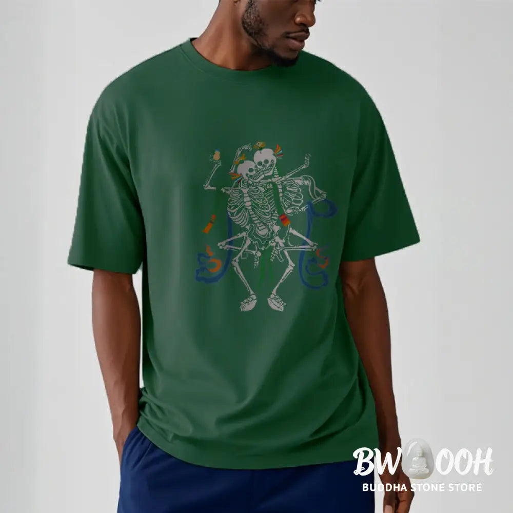 Buddha Stones Tibetan The Lord Of The Corpse Forest Design Tee T-shirt - T-Shirts