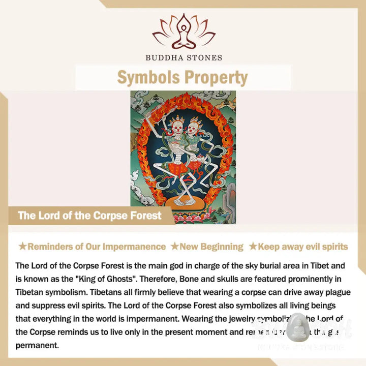Buddha Stones Tibetan The Lord Of The Corpse Forest Design Tee T-shirt - T-Shirts