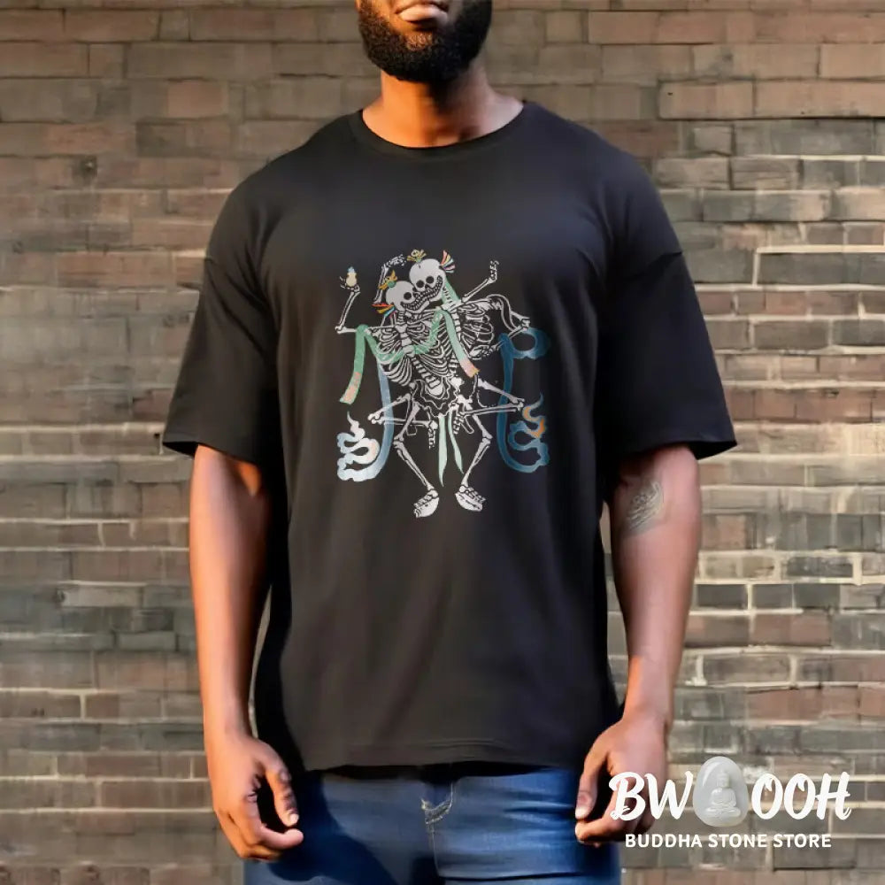 Buddha Stones Tibetan The Lord Of The Corpse Forest Design Tee T-shirt - T-Shirts