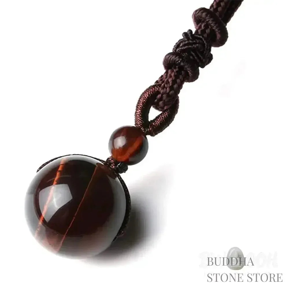 BWOOOH Tibetan Protection Necklace featuring 16mm Tiger&